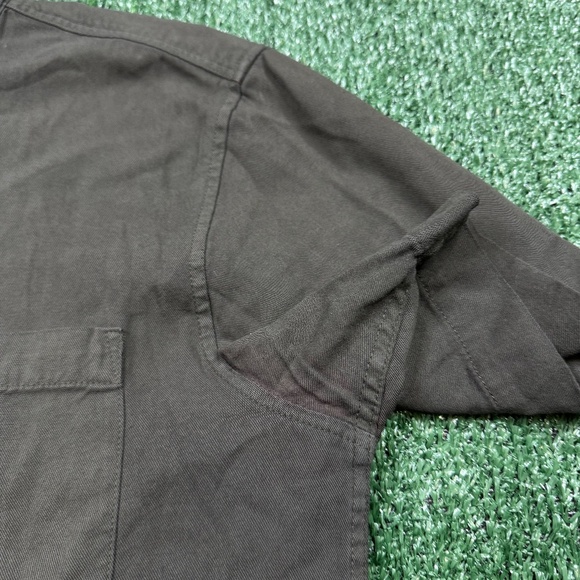 Buck Mason Button Up Shirt Men's Size S Green Short Sleeve Camp Outdoor - Picture 5 of 9